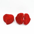 thumbnail image 4 of Caja de anillo de compromiso Minnieouse boda vitrina joyería terciopelo rojo forma de corazón, 4 of 5