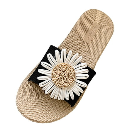 

ZTTD Women s New Summer Indoor Flat Soft Bottom Beach Sandals Women s Slipper A