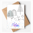 thumbnail image 1 of Cartoon Puppy Tree Hill Line Pattern Welcome Back Greeting Cards Envelopes Blank, 1 of 3