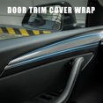 thumbnail image 5 of XVIP - Embellecedor de consola central para Tesla Model 3 Y 21-23, revestimiento para panel de tablero, revestimiento lateral de puerta, interior de fibra de carbono ABS, 5 of 5