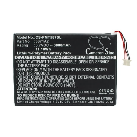 3000mAh 3871A2 Battery for Prestigio PMT5877C Mult 7.0 Ultra Duo