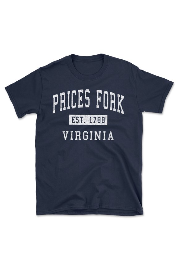 Prices Fork Virginia Classic Established Men's Cotton T-Shirt