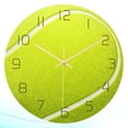 thumbnail image 2 of EeaseMX Reloj de pared creativo con diseño de pelota de tenis, movimiento silencioso, decoración de pared decorativa, reloj silencioso para sala de estar, dormitorio y estudio., 2 of 8