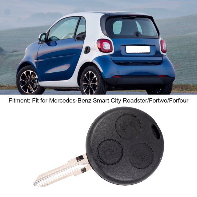 Key, Key Fob Car 3 Buttons Remote Control Replacement Car Key, Key Fob Case for Key Car
