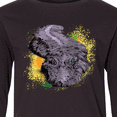 thumbnail image 4 of Inktastic Colorful Lurking Gator Long Sleeve Youth T-Shirt, 4 of 5