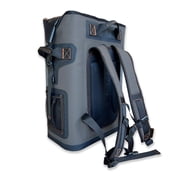 ENGEL 25 Qt Insulated Backpack Cooler BP25 - 24 Cans, Dark Gray/Orange