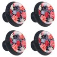 thumbnail image 2 of 4 Pcs Flower Knobs for Kitchen Cabinet Cupboard Dresser Bookcase Drawer Pulls Handles Round Home Decor, 2 of 8