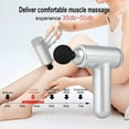 thumbnail image 5 of Deep Tissue Muscle Massage Gun with 6 Speeds, Silver, Includes 4 Massage Heads, 5 of 5
