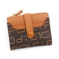 thumbnail image 1 of Bolso de mujer con cremallera y bolsillo para monedas, multifunción, con posición para múltiples tarjetas, con hebilla y diseño de piedras de retazos a la moda para mujer, 1 of 5