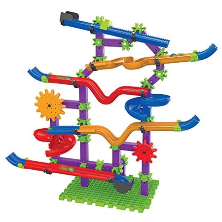 The Learning Journey Marble Mania Twin Twister - 200+ Piece STEM Building Set With Motorized Lifter, For Kids 5-10