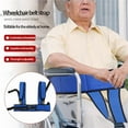 thumbnail image 6 of Wheelchair Harness for Adults Elderly, Adjustable Wheelchair Seat Belt Torso Support Vest, Blue Wheelchair Seatbelt Restraint Straps for Patient Care, Solid Nylon Straps Breathable Mesh, 6 of 9