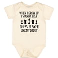 thumbnail image 3 of Inktastic Future Chess Player Like Daddy Boys or Girls Baby Bodysuit, 3 of 5