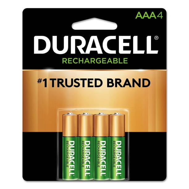 Pilas recargables Duracell Staycharged AAA, paquete de 4