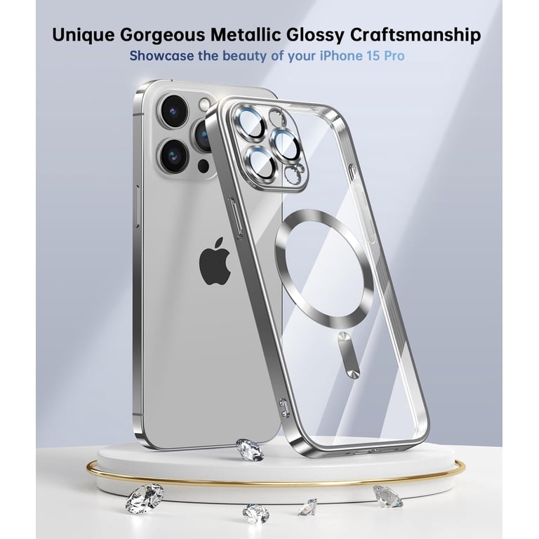 Magnetic Case for iPhone 15 Pro Max Case Slim [Compatible with 