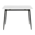 thumbnail image 4 of LumiSource Black Metal, White Wood Marcel Counter Table, 4 of 6