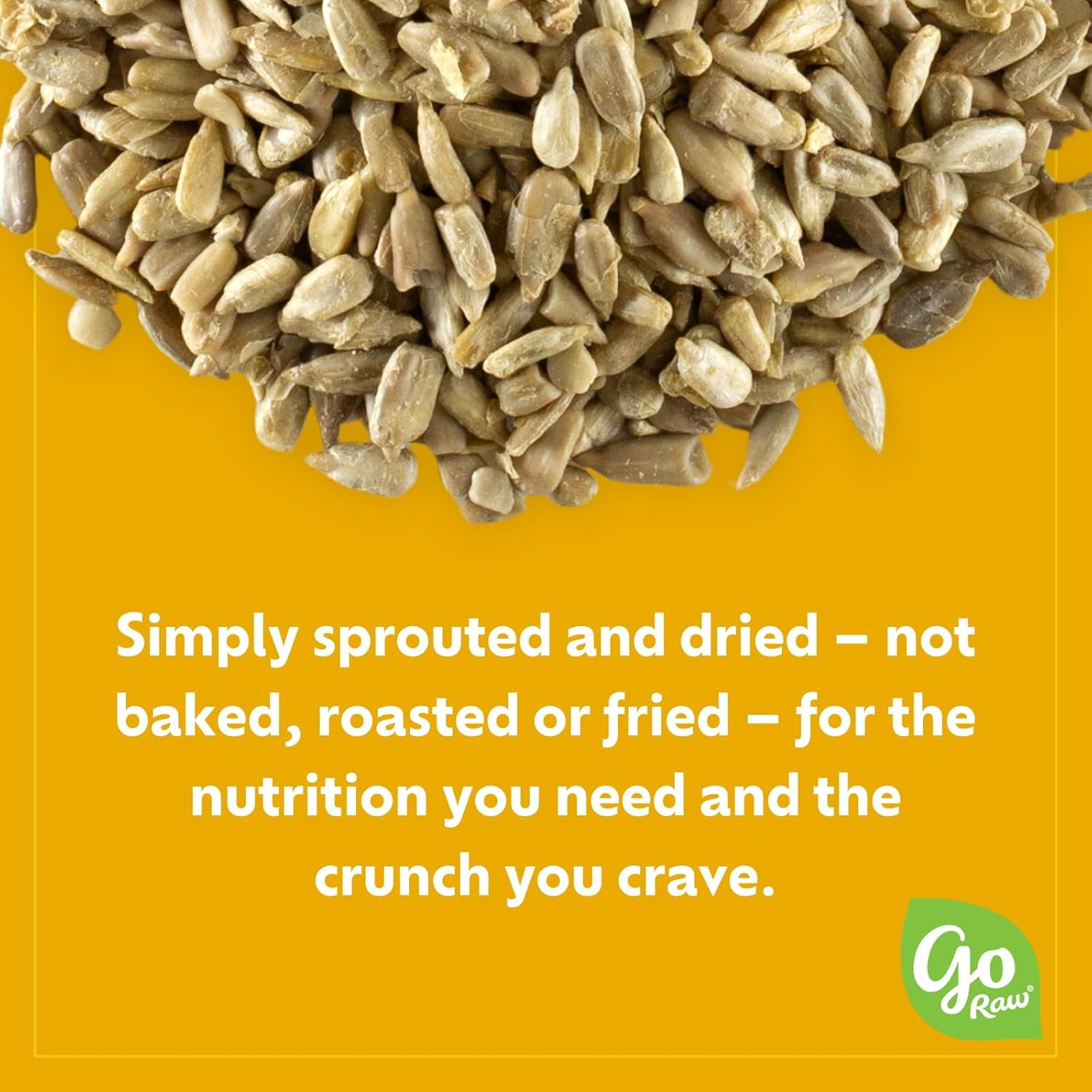 Pack of 6, Go Raw Sprouted Sunflower Seeds, 14 oz