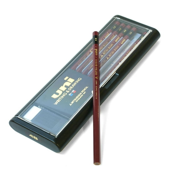 Lápices de Madera Uni U2B 2B Caja de 12 Escritura Suave