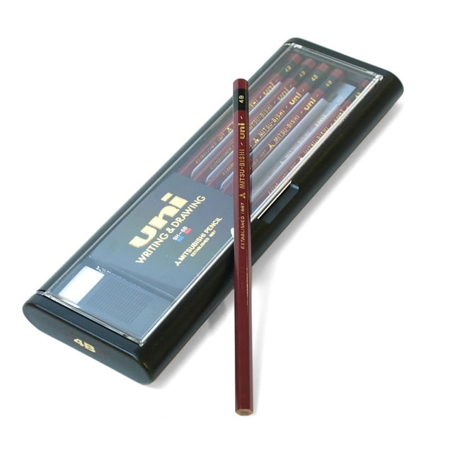 Lápices de Madera Uni U2B 2B Caja de 12 Escritura Suave