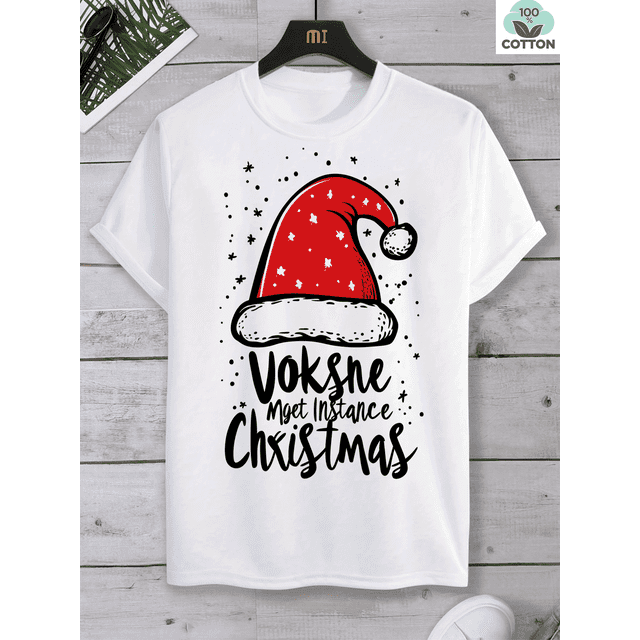 T Shirt Men'S 180Gsm Heavyweight 100% 1pc Halloween Christmas Red Poppy Pattern Men'S