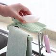 thumbnail image 1 of Kitchen Sink Sponge Dishwashing Soap Cloth Storage Rack Towel Storage, 1 of 6