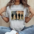 thumbnail image 2 of Memorial Day, Land Of The Free Because Of The Brave Shirt, Men's and Women's Graphic Tee 100% Cotton by TBun, Full Sizes S-5XL, 2 of 5