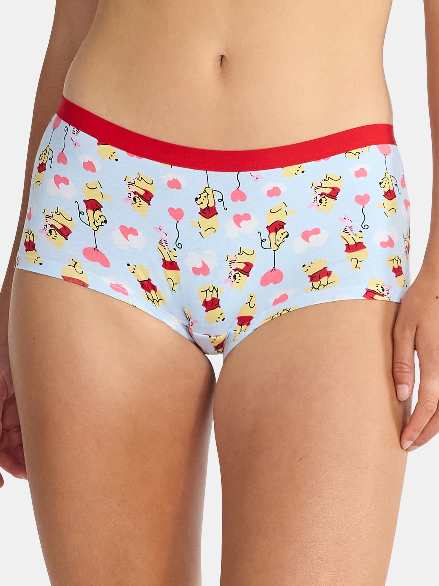 Disney Winnie the Pooh Women's Boyshort Panties, 3-Pack, Sizes S-XXL