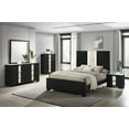 thumbnail image 7 of 5Pc Beautiful Master Bedroom Suite Black/White Finish Queen Size Sleek Bed Set Solid Wood Furniture, 7 of 7