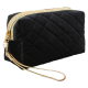 thumbnail image 1 of Bolsa de cosméticos estilo temperamento retro de Hong Kong con perla, hecha de costuras de terciopelo dorado, 1 of 5