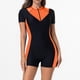 thumbnail image 5 of Traje de baño de una pieza para mujer, conjuntos de bikini para mujer, traje de baño de buceo de nailon con mangas cortas y cremallera, traje de baño de una pieza para mujer, traje de baño de una piez, 5 of 5