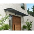thumbnail image 4 of CANOPIA by PALRAM Aquila 3 ft. x 10 ft. Door and Window Fixed Awning - Grey, 4 of 9