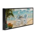 thumbnail image 2 of Stupell Industries Tropical Summer Beach View Deck Black Framed Giclee Art, 24 x 10, by Charlene Olson, 2 of 7