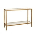 thumbnail image 2 of Evelyn&Zoe Hera 42" Wide Rectangular Console Table with Mirror Shelf, Brass, 2 of 7