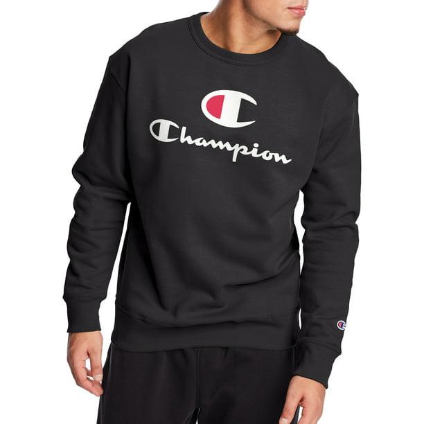 Champion - Champion Men's Powerblend Graphic Logo Crewneck Sweatshirt ...
