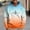 Orange, variant on Qulqfy Oversized Hoodie Men Green Pullover Fleece-Lined Graphic Hooded Long Sleeve Sweatshirts with Kanga Pocket Sweatshirts for Men L