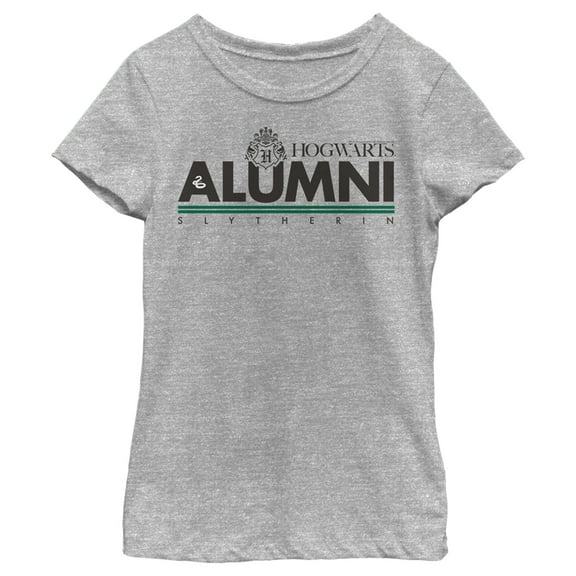 Girl's Harry Potter Alumni Slytherin Graphic Tee Athletic Heather Small