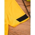 thumbnail image 5 of Yruioon Boys Girls Football Basketball Uniform Soccer Jerseys Short Sleeve Sport T-Shirt and Shorts Yellow 22, 5 of 7