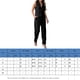 thumbnail image 2 of Chaleco Conjunto de pantalones de 2 piezas para mujer, chaqueta básica con cuello en V, chaleco, pantalones de pierna ancha, traje de vacaciones Ygjytge Negro T M para Mujer, 2 of 8