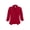 Burgundy, variant on Women's Casual Fitted Blazer Draped Open Front with Ruched 3/4 Sleeves (S-3XL)