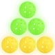 thumbnail image 1 of Pelotas de Pickleball Luminiscentes que Brillan en la Oscuridad con Bolsa de Malla Amarillo, Verde Neón, Paquete de 6, 1 of 7