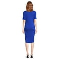 thumbnail image 3 of Time and Tru Women’s Maternity Ruched Dress, Sizes S-2XL, 3 of 5