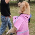 thumbnail image 3 of Reflexivo Perro Chaqueta impermeable Chaqueta con capucha Poncho Slicker Rosa Talla S Yuyangstore Perro capa de lluvia, 3 of 6