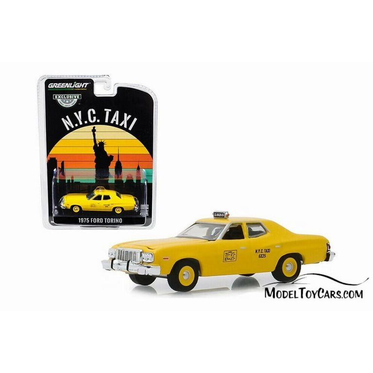 1975 Ford Torino, NYC Taxi Cab - Greenlight 30058/48 - 1/64 1975 Ford Torino, NYC Taxi Cab - Greenlight 30058/48 - 1/64