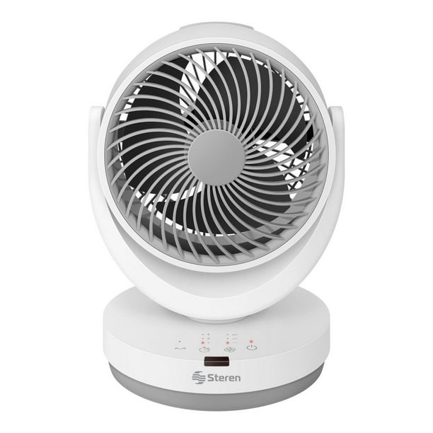 Ventilador Oscilante Steren con Ajuste de Velocidad y Temporizador para Escritorio
