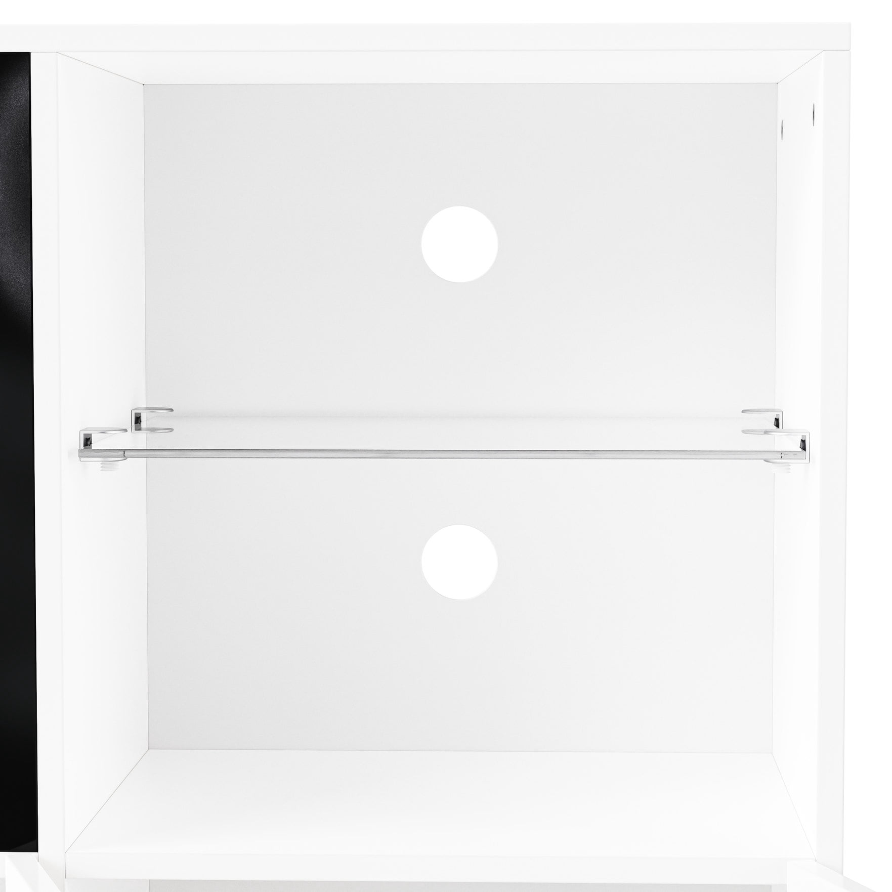 Stylish TV Stand with Shimmering LED Lights, Cable Organization - For TVs up to 75
