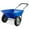 Blue, variant on Yunken Dual-Wheel Garden Cart, Home Utility Yard Wheelbarrow with Built-in Stand for Lawn, Gardening, Construction - Green