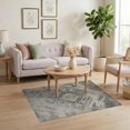 thumbnail image 3 of ODIKA Abstract Vintage Faded Motifs Distressed Interlocking Border for Dorm Room, Small Living Apartment, Stain Resistant Low Profile, 3 of 7