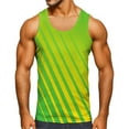 thumbnail image 1 of Aayomet Débardeurs Graphiques en Coton pour Hommes Sans Manches Col Rond Débardeurs Imprimés Blouse Chemises (Vert, L), 1 of 4