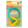 thumbnail image 3 of Nuby Silicone Chewy Charms Teething Ring for Babies, Multicolor Star/Triangle Design, 3 of 8