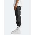 thumbnail image 3 of Cotton Linen Multi-pocket Casual Loose Baggy Long Cargo Pants, 3 of 5