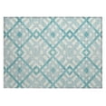 thumbnail image 2 of Addison Rugs Chantille Indoor/Outdoor Transitional Geometric Teal Washable Rectangle Rug, 1'8" x 2'6", 2 of 6
